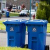 Avery Recycle Stickers, Blue Recycle Signs for Bins, Containers, Trash Cans and Walls, Waterproof, UV Resistant, Preprinted, 4" x 4", 8 Total - 4 of 4