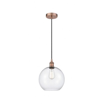 Athens - 1 Light Mini Pendant In Industrial Style-12.75 Inches Tall and 10 Inches Wide