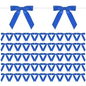 Unique Bargains Polyester Multipurpose Use Durable Flexible Gift Wrap Bows 50 Pcs - 1 of 4