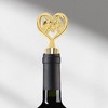 Unique Bargains Bottle Stoppers Zinc Alloy PTR Gold Tone Black 4.13"x1.57"x0.79" 1Pcs - 2 of 3