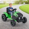 Costway 24V Ride On Tractor for Kids with Detachable Trailer Remote Control Music Green/Pink/Red/Dark Green - 4 of 4