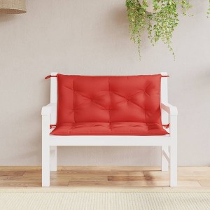 vidaXL Garden Bench Cushions 2 pcs Red 39.4"x19.7"x2.8" Oxford Fabric - 1 of 4