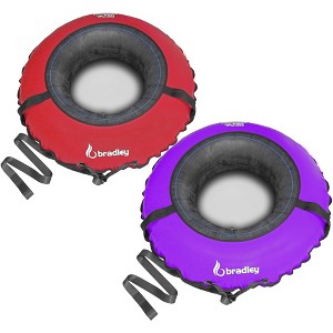 Bradley Set of 2 heavy duty tubes for floating the river; Whitewater tube; Rubber inner tube with cover for river floating; river raft - 1 of 4