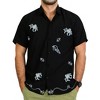 LA LEELA Mens Short Sleeve Button Down Casual Camp Summer Beach Shirts Business Dress Shirts for Men Vacation Solid Shirts with Pocket - 3 of 4