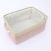Unique Bargains Fabric Collapsible Storage Organizer Basket with Handles - 3 of 4