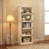 3/5 Tier Farmhouse Bookcase, Rustic Wooden Book Shelf with Storage, Bookshelves for Living Room, Bedroom - 3 of 4