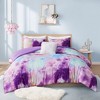 NicBex Full/Queen Watercolor Tie Dye Printed Bedding Comforter Sets with Throw Pillow,4 Piece Polyester Comfort Sheets Set for Bedroom - 2 of 4