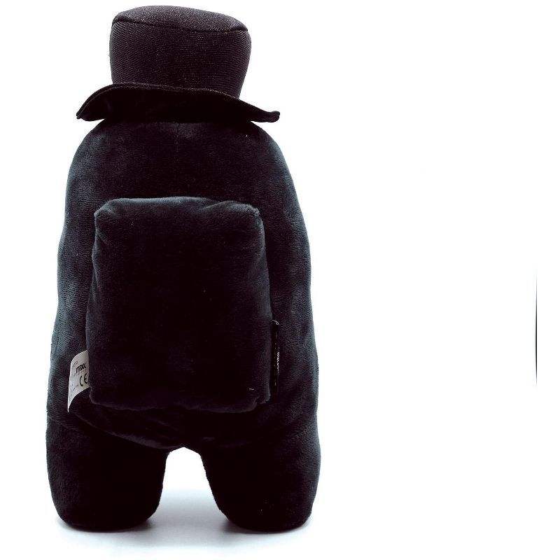 Among Us 12 Inch Plush | Black Crewmate with Top Hat and Mask, 3 of 4