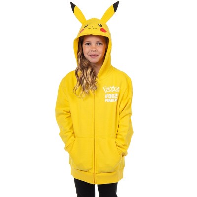 Seven Times Six Pokemon Hoodie Kids' Gen 01 Zip-Up 3-D Character Costume Hoodie