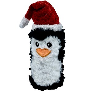 Pet Lou Squeaky Christmas Penguin Bottle Dog Toy - 8" - 1 of 1