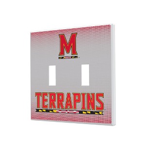 NCAA Big Ten Universities Linen Hidden-Screw Light Switch Plate for Double Toggle - 1 of 4
