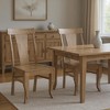 HomeRoots Set of Two Brown Solid Wood Slat Back Dining Side Chairs - 2 of 4