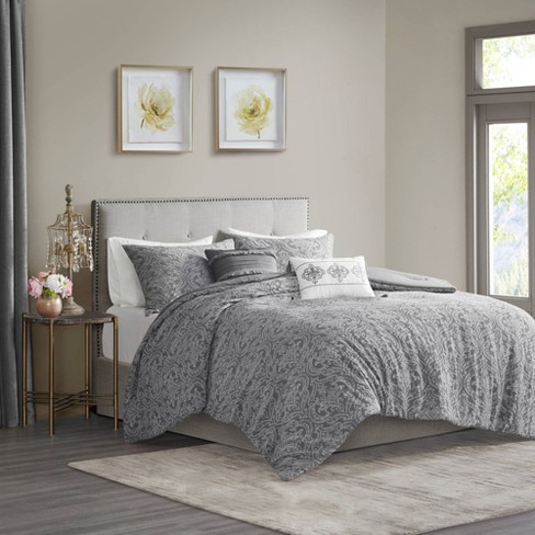 5pc Karena Damask Matelasse Cotton Comforter Set Target