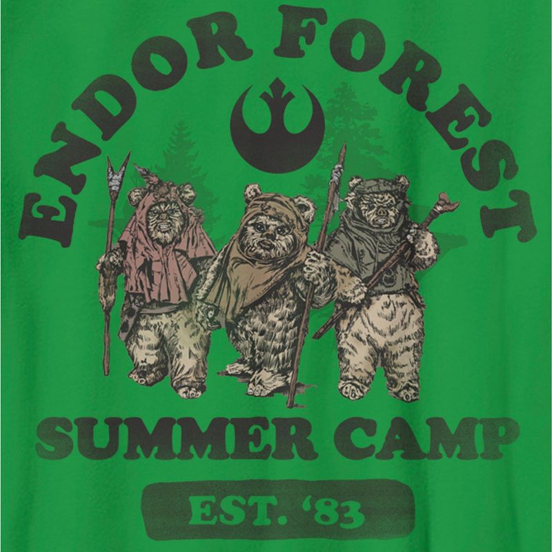 Boy's Star Wars: Return of the Jedi Forest of Endor Summer Camp '83 T-Shirt, 2 of 5