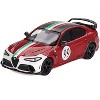 Alfa Romeo Giulia GTAm #99 Rosso GTA Red with Carbon Top and Stripes "Centro Stile" Livery 1/64 Diecast Model Car by BBR - image 2 of 3