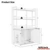 Large Cat Litter Box Enclosure w/ Storage Shelf 2-in-1 Hidden Litter Box Furniture with Scratch Pad House Cat Box Washroom for Livingroom Entryway - 3 of 4