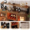 Bar Cabinet, Home Coffee Cabinet with Glass Rack, Storage Buffet Cabinet Coffee Bar Cabinet, for Home, Kitchen - 4 of 4