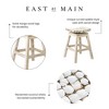 East at Main Cordova Coconut Shell Mosaic Counter Height Barstool White - 3 of 4