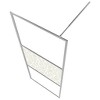 VidaXL Walk-in Shower Wall ESG Glass with Stone Design 39.4 in.x76.8 in. - 4 of 4