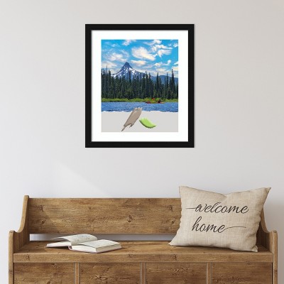 Avon Black Narrow 20x24 Picture Frame with Mat