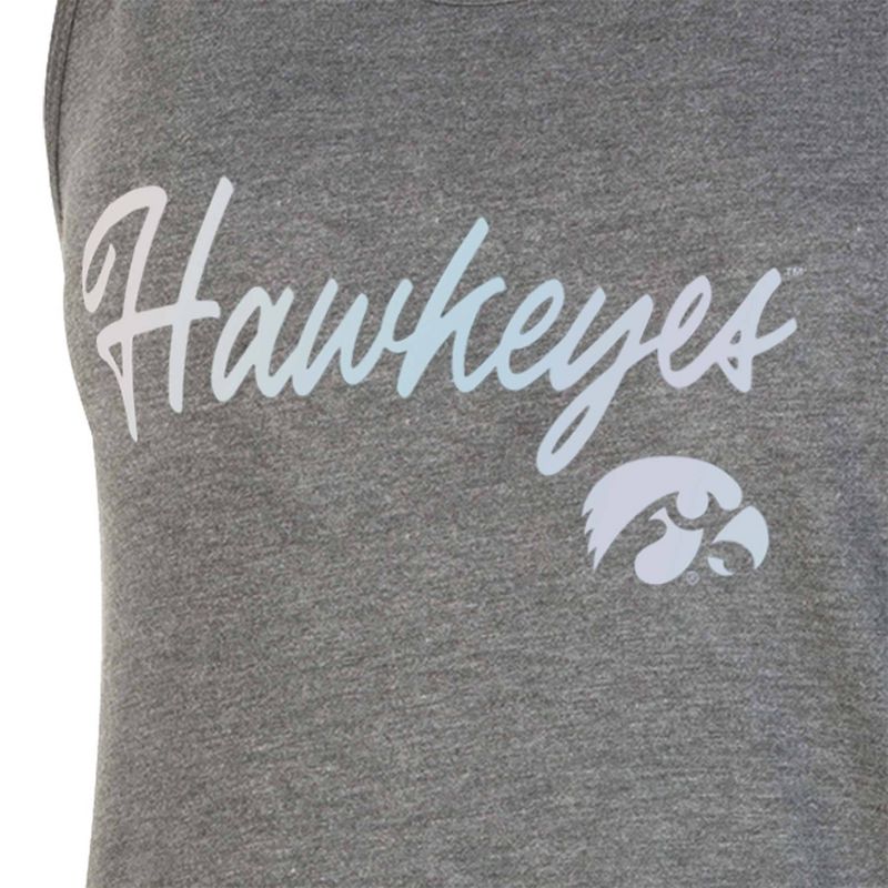 NCAA Iowa Hawkeyes Women's Gray Tank Top, 3 of 4