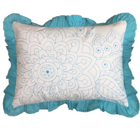 Turquoise best sale pillows target