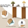 GlasFlength Narrow Console Table, Rustic Hallway Decorative Table Suitable for Entry and Living Room, Brown, 53.9"*14"*30" - 4 of 4