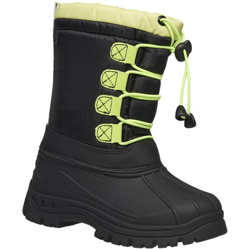 coXist Kid s Tall Snow Boot Winter Boot for Boys and Girls in Lime Size 8 Toddler