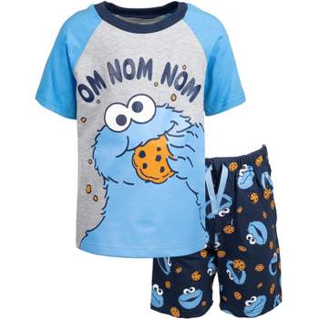 Sesame Street Elmo Cookie Monster T-Shirt and Shorts Outfit Set Infant to Toddler