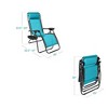 Best Choice Products Set of 2 Zero Gravity Lounge Chair Recliners for Patio, Pool w/ Cup Holder Tray - 2 of 4