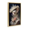 Stupell Industries Classic Fashion Chihuahua Black Framed Floater Canvas Wall Art - 3 of 4