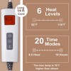 Heated Throw Blanket Electric - Soft Ribbed Flannel Heated Blanket with 6 Heating Levels & 8 Time Settings - 2 of 4