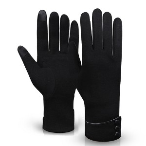 HTUTWOO Winter Gloves for Women, Touch Screen Texting Warm Gloves with Thermal Soft Lining for Outdoor Activities and Cold Weather Commuter - 1 of 4