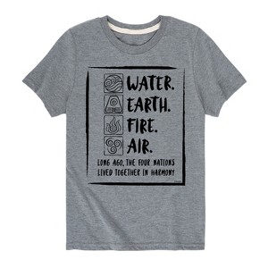 Boys' - Avatar: The Last Airbender - Elements Harmony Short Sleeve Graphic T-Shirt - 1 of 4