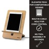 Altitude Supplies Tech Stand, 7.5"x8.5"x11", Natural Wood Finish - 2 of 4