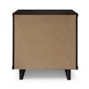 Sapphtopaz Modern Nightstand with Open Shelf & Vertical Textured Drawer Bedside Table with Mop Base Side Legs End Table for Bedroom,Living Room - 4 of 4