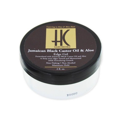 Haircredible Jamaican Black Castor Oil & Aloe Edge Hair Gel - 2 fl oz