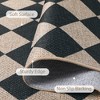 Lahome Diamond Grid Faux Jute Rectangular Indoor Area Rug - 4 of 4