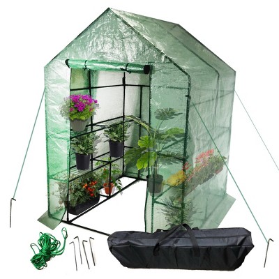 77" x 56.5" Walk-In Greenhouse - Backyard Expressions