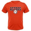 MLB Youth and Little Boys Kids Houston Astros Baseball Raglan Shirt, Brick Red - X-Large (14-16)