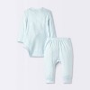 Baby Boys' 2pc Pointelle Set - Cloud Island™ Blue - 2 of 4