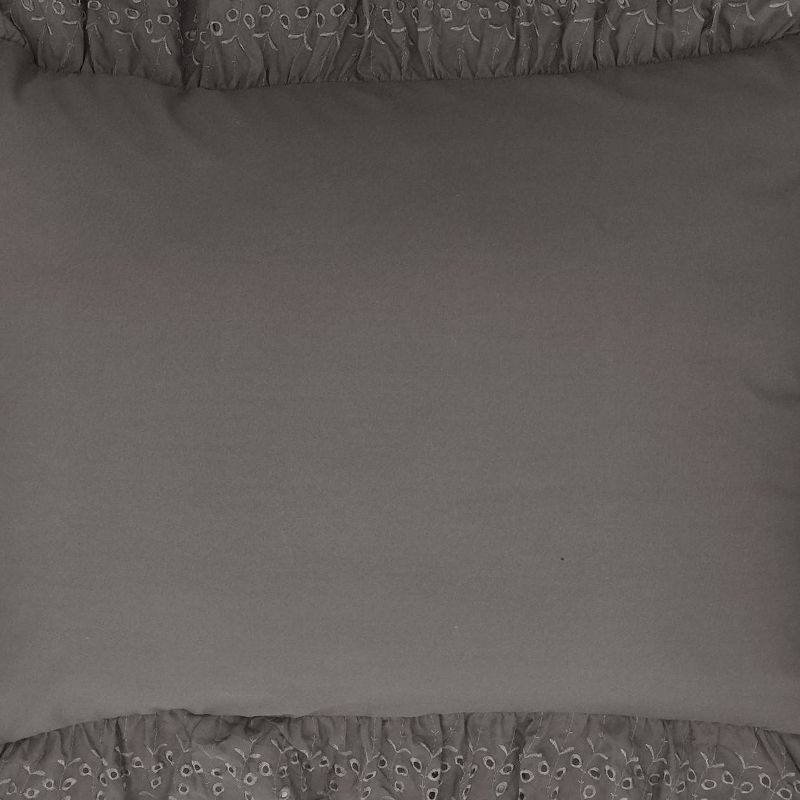 2pk Ruffled Eyelet Pillow Shams - Fresh Idea, 4 of 6