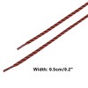 INSPIRE CHIC Two-Color Twill Dot Striped Round Shoelaces for Martin Boots 2 Pairs - 3 of 4