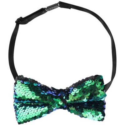 INSPIRE CHIC Men's Sequin Adjustable Pre-tied Bow Tie