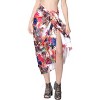 LA LEELA Women's Beachwear Summer Beach Wrap Bikini Wraps Sarong Coverups Swimwear Swim Cover Up Skirt Pareo for Women One Size Multi,Tree - 2 of 4