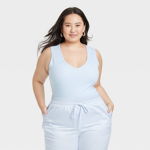 Women's Cotton Stretch Tank Bodysuit - Auden™ : Target