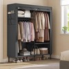 Vtec Trading Charcoal Gray Easy Assembly Wardrobe Closet - 2 of 3