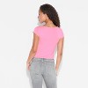 Women's Slim Fit Short Sleeve Square Neck T-Shirt - Wild Fable™ - 2 of 3