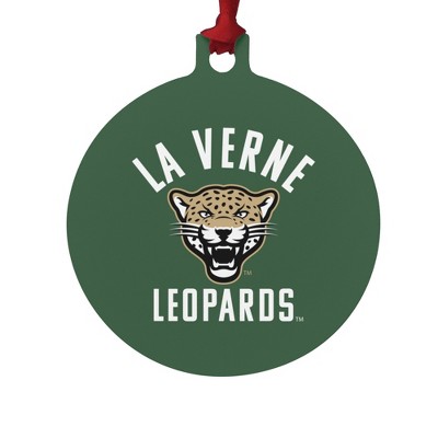 University of La Verne Leopards Logo Aluminum Holiday Christmas Tree Ornament