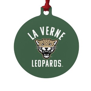University of La Verne Leopards Logo Aluminum Holiday Christmas Tree Ornament - 1 of 4